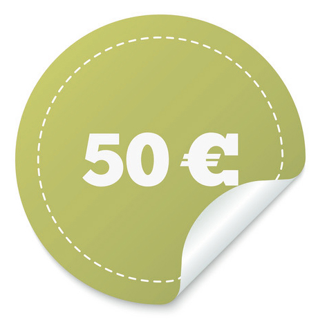 50 euro sticker